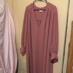 Prologue Dusty Rose Long Sleeve Dress